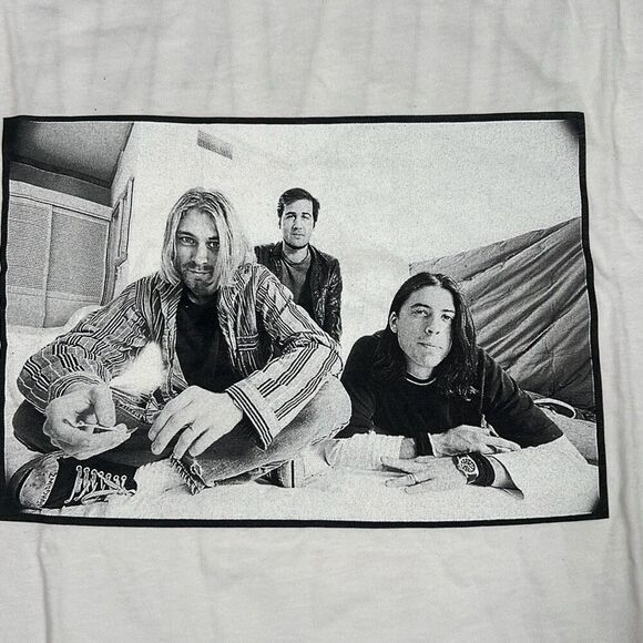 Nirvana photo portrait double sided concert release band‎ T-shirt NWOT Men 3XL - Picture 5 of 6